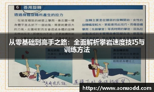 从零基础到高手之路：全面解析攀岩速度技巧与训练方法